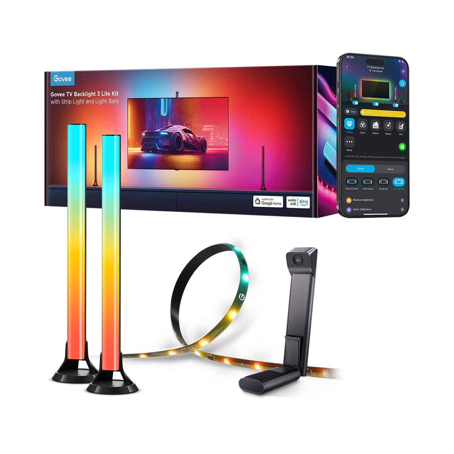 پک روشنایی هوشمند گووی 55 تا۶۵ اینچ Govee TV Backlight 3 Lite Kit H605A
