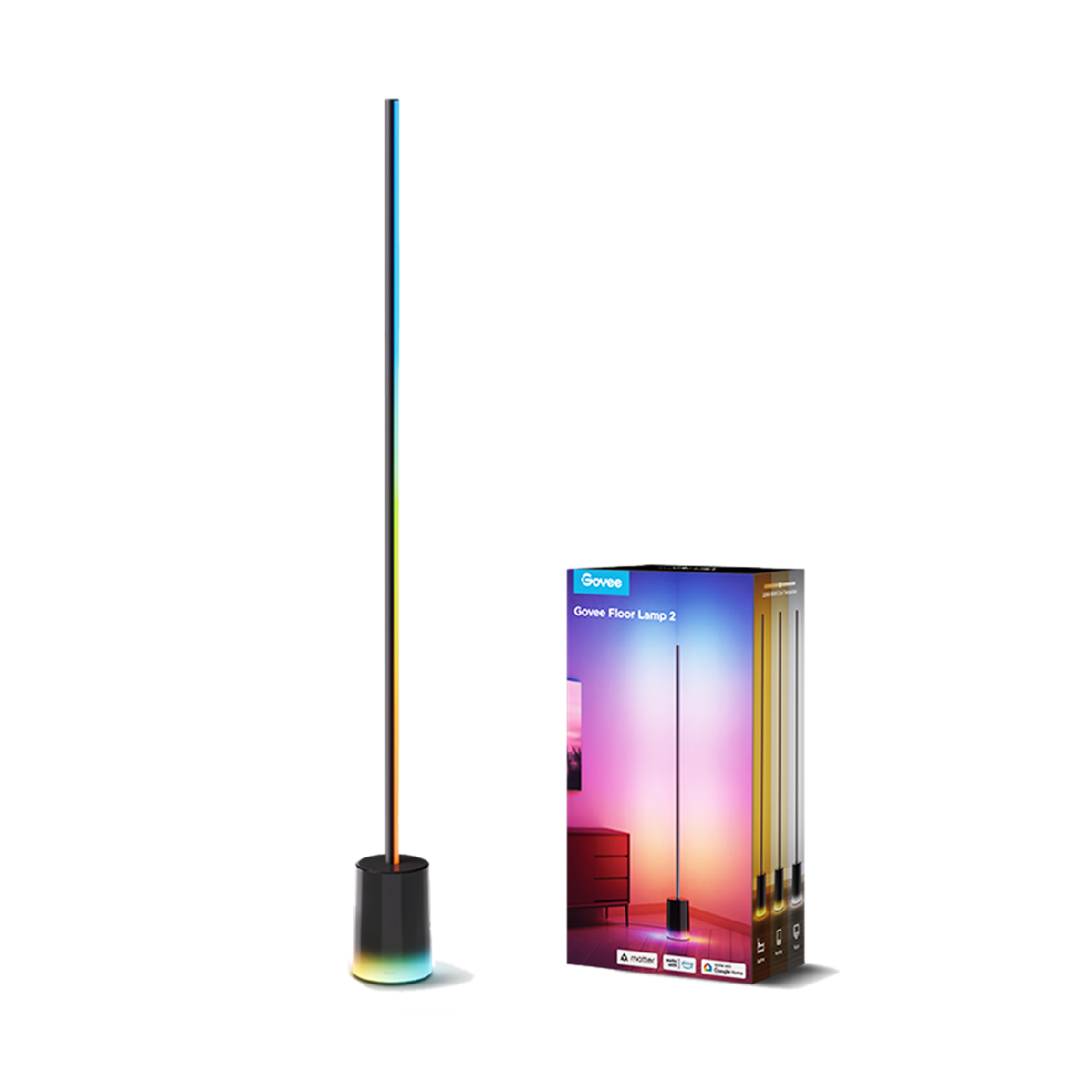 چراغ هوشمند گووی مدل Govee RGBICWW Floor Lamp 2 H607C